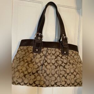 Coach Brown Tote Bag, M